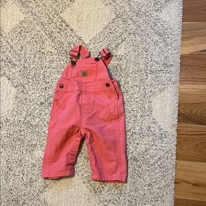 Carhartt Pink Baby Overalls with Front Pocket